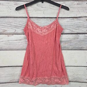Maurices Lace Trim Cami Tank Womens M Dusty Rose
